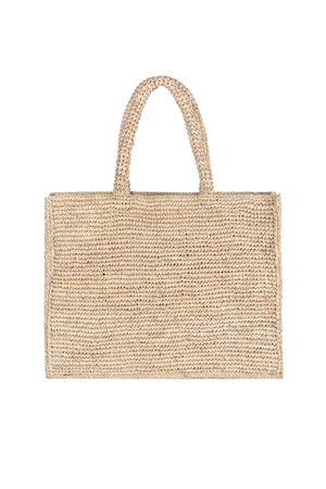 Colette Hand Bag In Raffia With Shoulder Trim MC2 SAINT BARTH | Crossbody Bags | COL001300419L